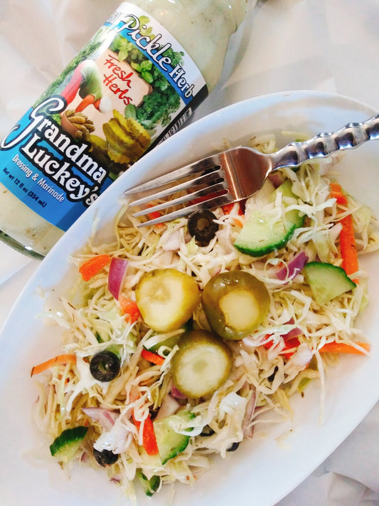 Grandma Luckey's Dill Pickle Slaw