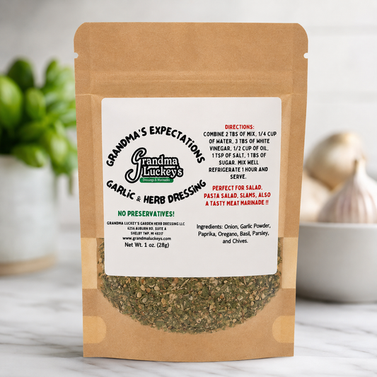 Grandma's Expectations Garlic & Herb Dressing