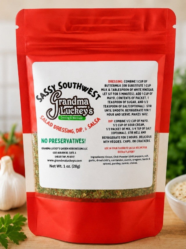 Sassy Southwest Salad Dressing, Dip, and Salsa Mix