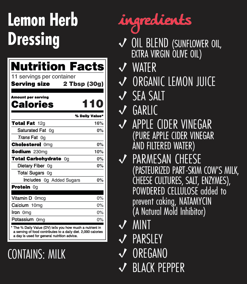 Lemon Herb Dressing